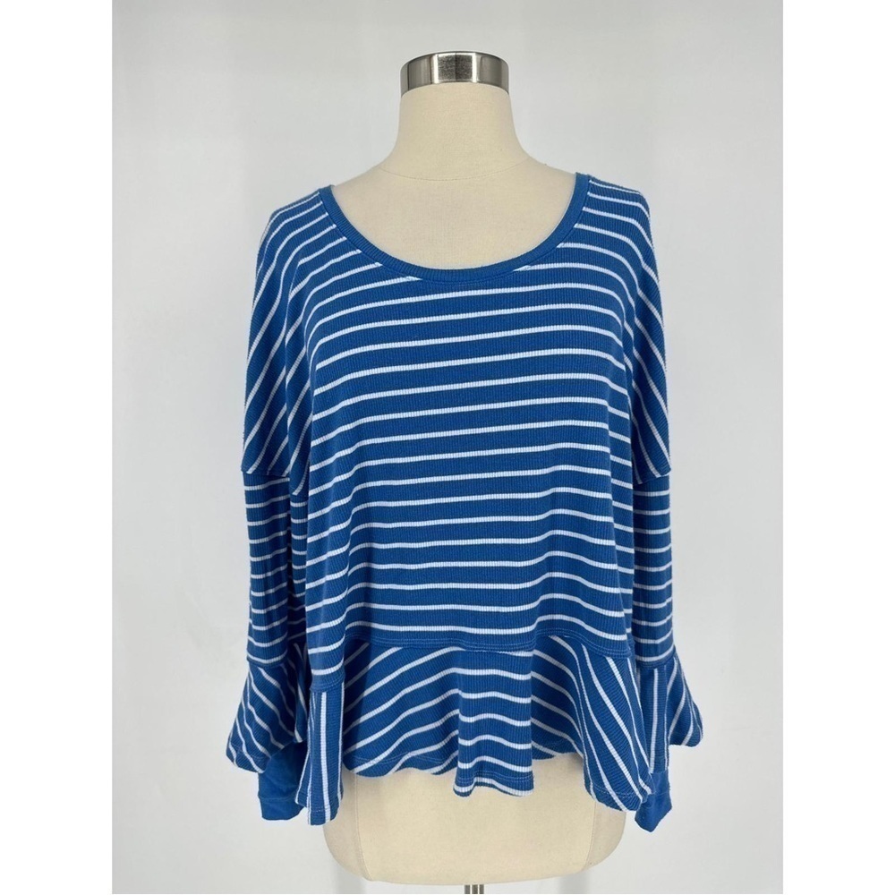 We The Free Striped Long Sleeve Pullover Top